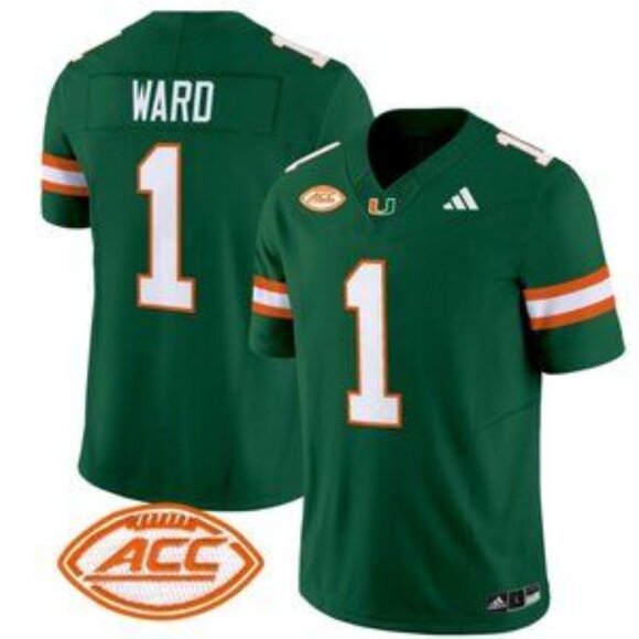 Mens Youths Kids Womens 1 Cam Ward Vapor Stitched Green Jersey